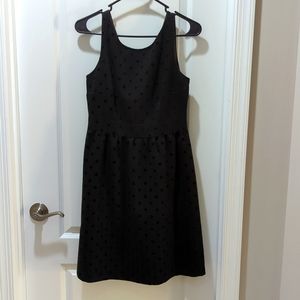 Black polkadot party dress